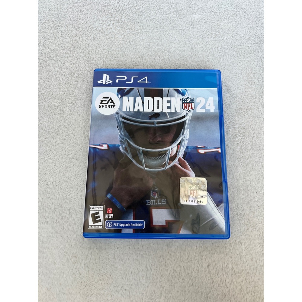 Madden NFL 24 EA Sports Sony PlayStation 4 PS4 Video Game Josh Allen Cover